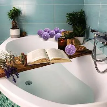 Zen's 24-Piece Lavender & Chamomile Bath Bombs for Women Men & Kids. Handmade, Natural & Organic for a Relaxing Bath Gift Set Lavender Essential Oil