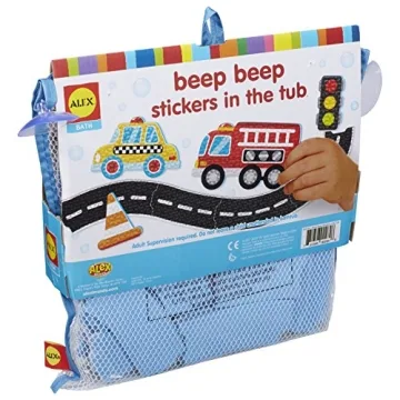 Alex Bath Beep Beep Stickers for Fun Bath Time