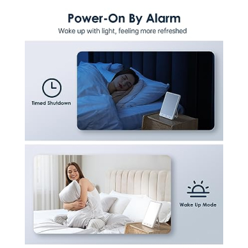 SUXIO Rechargeable Therapy Lamp with 10000 Lux Brightness