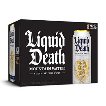 Liquid Death Still Mountain Water 8-Pack Cans 19.2oz