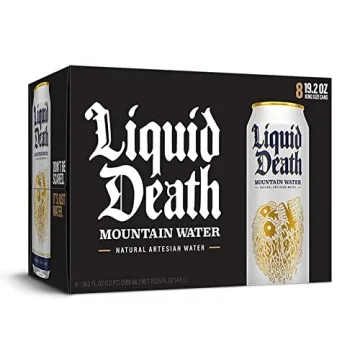 Liquid Death Still Mountain Water 8-Pack Cans 19.2oz