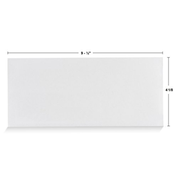 Aimoh #10 Security Self Seal Envelopes – 100 Qty |No Window, EnveGuard, 4⅛ x 9½", White, 24 LB, 100 Count (34100)