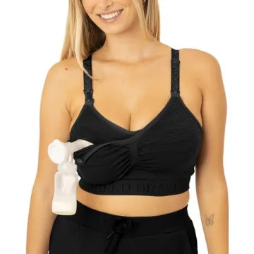 Kindred Bravely Sublime Hands Free Busty Pumping Bra | Nursing and Pumping Bra for E, F, G Cup | Wea...