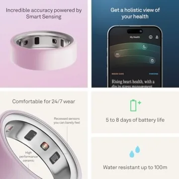 Oura Ring 4 Ceramic - Health Smart Ring in Petal Color