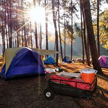 MaxxHaul Foldable Hitch N Roll Cargo Carrier Cart