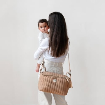 3 Sprouts Stylish Stroller Organizer with Zip & Cup Holder