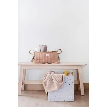 3 Sprouts Stylish Stroller Organizer with Zip & Cup Holder