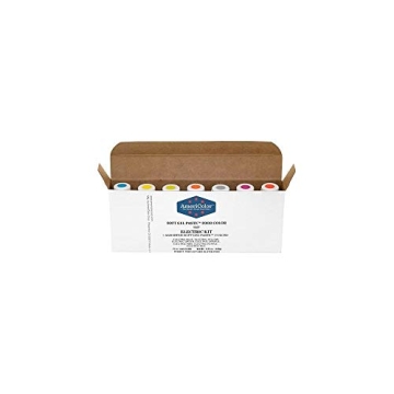 AmeriColor Electric Soft Gel Paste Color Kit for Baking