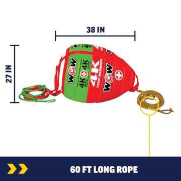 WOW Watersports 4K Tow Bobber Tow System for Thrilling Rides