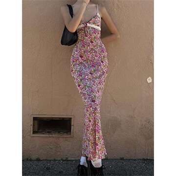 Mylleure Boho Floral Dress for Summer Party Style