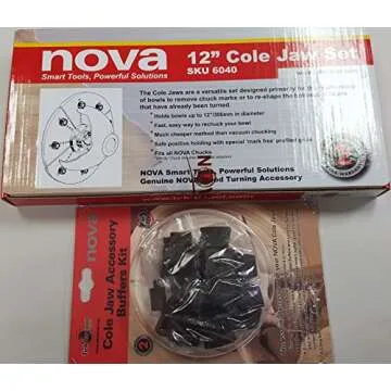 12" Nova Cole Jaws & 6030 HD Workholding Kit for Perfect Bowls