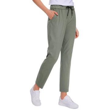 CRZ YOGA Women's 4-Way Stretch Golf Pants - Versatile & Comfortable