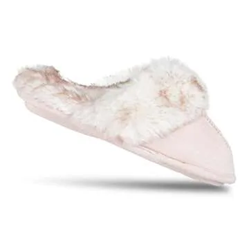Jessica Simpson Girls Faux Fur Cozy Slippers for Kids