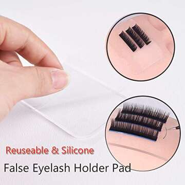 False Eyelashes Extension Practice Exercise Set for Professional Flat Mannequin Head Lip Makeup Training and Eyelash Graft(No Contain Glue)