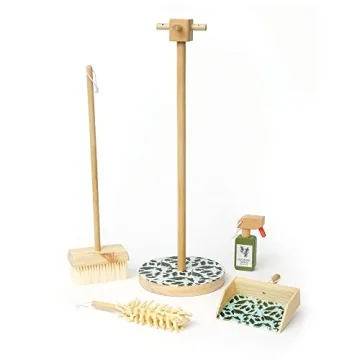Wooden Pretend Housekeeping Cleaning Set for Kids
