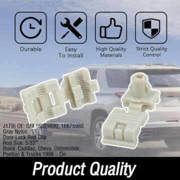 274Pcs Door Lock Rod Clips for Vehicles - Durable & Versatile