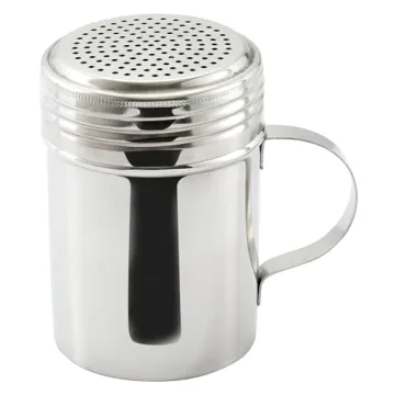 Winco 10 Oz. Stainless Steel Dredge for Effortless Seasoning in Baking and Cooking