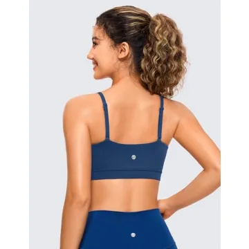 CRZ YOGA Butterluxe Adjustable Sports Bra for Comfort