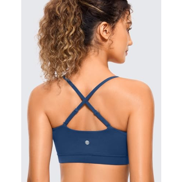 CRZ YOGA Butterluxe Adjustable Sports Bra for Comfort