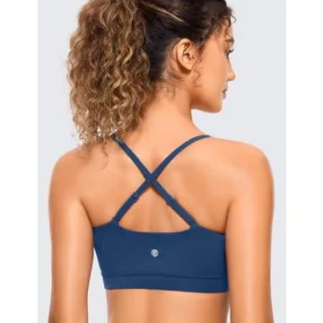 CRZ YOGA Butterluxe Adjustable Sports Bra for Comfort