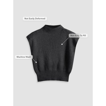 CIDER Women’s Mock Neck Sleeveless Sweater Vest for All Occasions