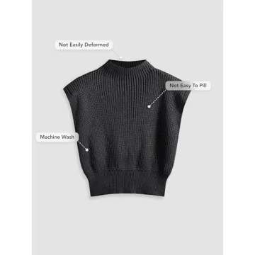 CIDER Women’s Mock Neck Sleeveless Sweater Vest for All Occasions