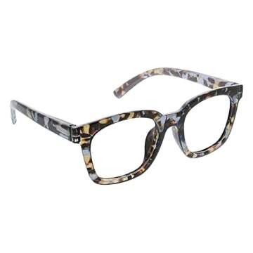 Peepers by PeeperSpecs Women's to The Max Soft Square Oversized Progressive Light Blocking Glasses, ...