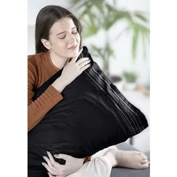 Utopia Bedding King Sheet Set, Soft Microfiber 4 Piece Hotel Luxury Bed Sheets for Women, Men, Kids & Teens with Side Storage Deep Pocket Fitted Sheet - Embroidered Pillow Cases - Flat Sheet (Black)