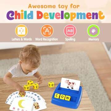 Educational Matching Letter Game for Kids Ages 3-8