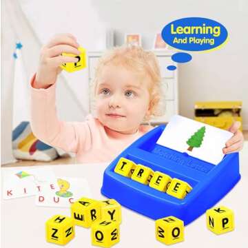 Educational Matching Letter Game for Kids Ages 3-8
