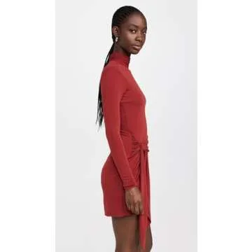 Cinq à Sept Women's Long Sleeve Andie Dress, Rosewood, Red, 12