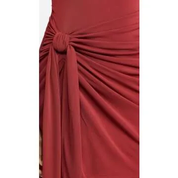 Cinq à Sept Women's Long Sleeve Andie Dress, Rosewood, Red, 12