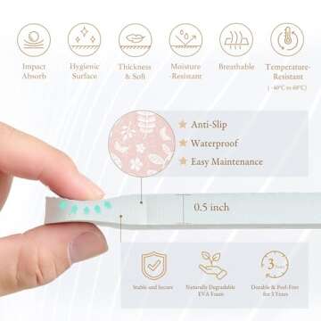 PopsyKosy Premium Baby Foam Play Mats - Stylish & Large Non-Toxic Puzzle Floor Tiles - 6 Tiles - Spacious 6ft x 4ft - Expandable Interlocking Crawling Mats - Soft, Thick, Waterproof - Baby Coral