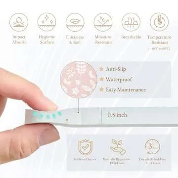 PopsyKosy Premium Baby Foam Play Mats - Stylish & Large Non-Toxic Puzzle Floor Tiles - 6 Tiles - Spacious 6ft x 4ft - Expandable Interlocking Crawling Mats - Soft, Thick, Waterproof - Baby Coral