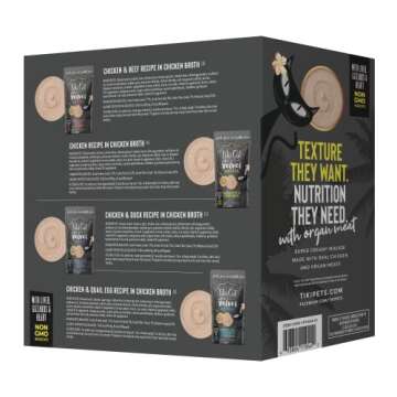 Tiki Cat After Dark, Velvet Mousse, Variety Pack, Grain & Potato Free Formula, with High Protein & N...