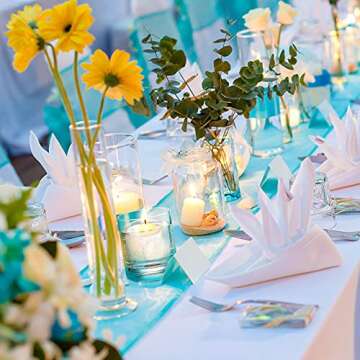 Nuanchu 20 Floating Candles for Weddings and Parties