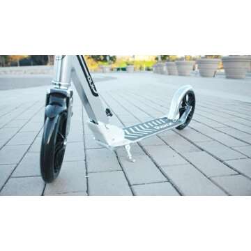 Razor A5 DLX Kick Scooter for Kids Ages 8+ - 8" Urethane Wheels, Foldable, Anti-Rattle Handlebars, For Riders up to 220 lbs