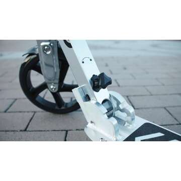 Razor A5 DLX Kick Scooter for Kids Ages 8+ - 8" Urethane Wheels, Foldable, Anti-Rattle Handlebars, For Riders up to 220 lbs