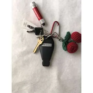 Handmade Cherry Plush Keychain - Unique Gift Accessory