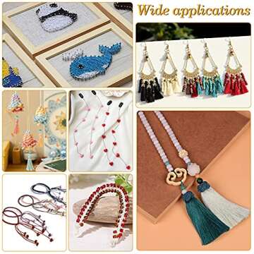 arricraft 19 Colors Polyester Cord for Jewelry Making