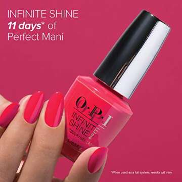 OPI Infinite Shine 2 Long-Wear Lacquer, Lisbon Wants Moor OPI, Light Pink Long-Lasting Nail Polish, 0.5 fl oz