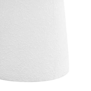 JONATHAN Y TBL1108A Hollie 18" Minimalist Modern Drum Indoor/Outdoor Accent Table Pedestal, Contemporary, Mid-Century, Art Deco, Bohemian, Patio, Garden Room, Bathroom, Living Room, White Frosted