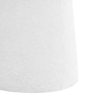 JONATHAN Y TBL1108A Hollie 18" Minimalist Modern Drum Indoor/Outdoor Accent Table Pedestal, Contemporary, Mid-Century, Art Deco, Bohemian, Patio, Garden Room, Bathroom, Living Room, White Frosted