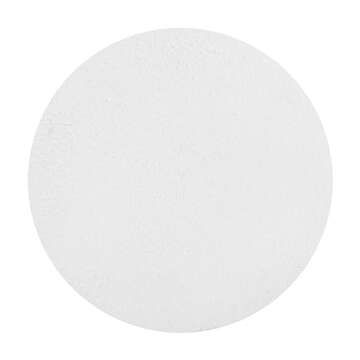 JONATHAN Y TBL1108A Hollie 18" Minimalist Modern Drum Indoor/Outdoor Accent Table Pedestal, Contemporary, Mid-Century, Art Deco, Bohemian, Patio, Garden Room, Bathroom, Living Room, White Frosted