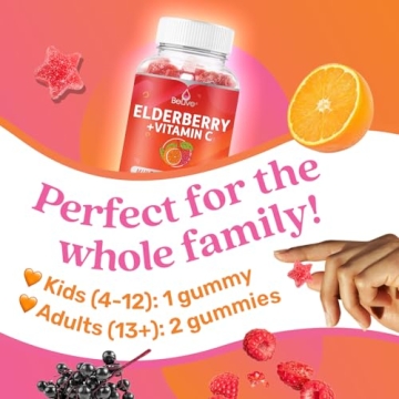 Immune Support BeLive Elderberry Gummies - Vegan & Sugar Free