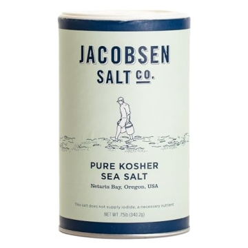 Jacobsen Salt Co. Pure Kosher Sea Salt for Gourmet Cooking