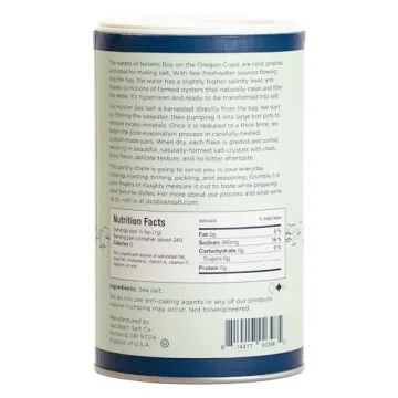 Jacobsen Salt Co. Pure Kosher Sea Salt for Gourmet Cooking
