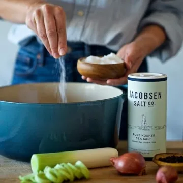 Jacobsen Salt Co. Pure Kosher Sea Salt for Gourmet Cooking