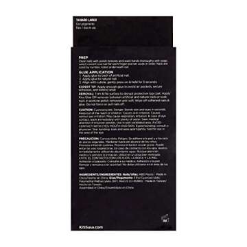 KISS Masterpiece One-Of-A-Kind Luxe Mani, Long Length, Premium Acrylic Fake Nails, Style “Cruise Party”, with Pink Gel Nail Glue, Manicure Stick, Mini File, & 30 False Nails Including 12 Accent Nails