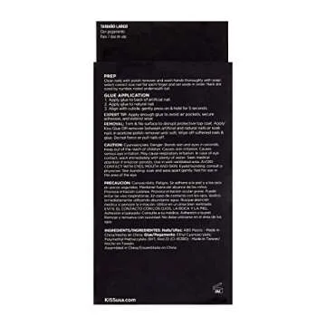 KISS Masterpiece One-Of-A-Kind Luxe Mani, Long Length, Premium Acrylic Fake Nails, Style “Cruise Party”, with Pink Gel Nail Glue, Manicure Stick, Mini File, & 30 False Nails Including 12 Accent Nails